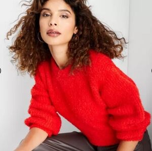 Future Collective Relaxed Red Sweater
